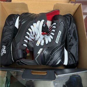 Bauer Black and Red  ice skates